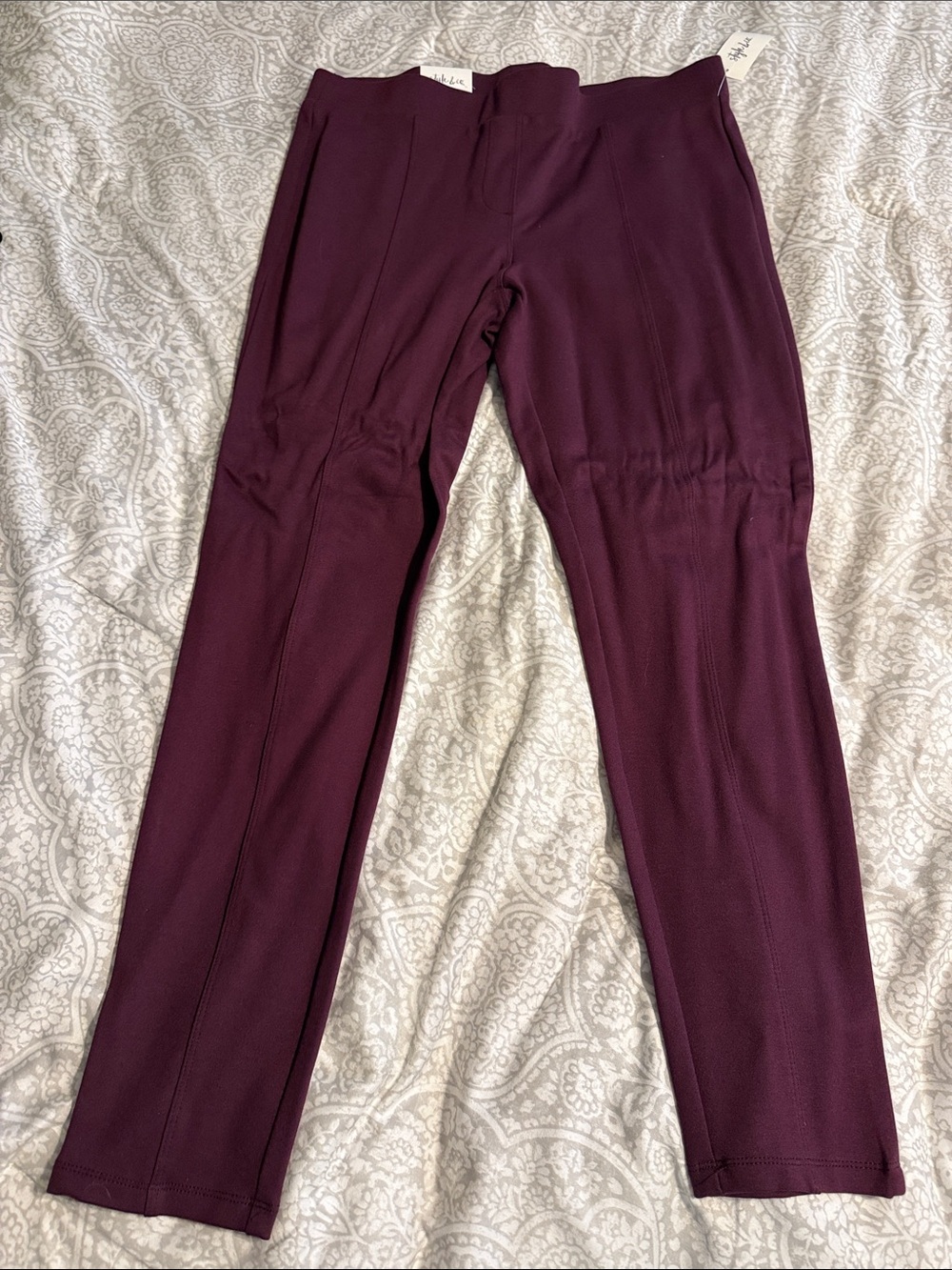 Style & Co. Plum Ponte Leggings